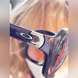 Oakley Purple Frame Sunglasses with Silver Accent Pulse